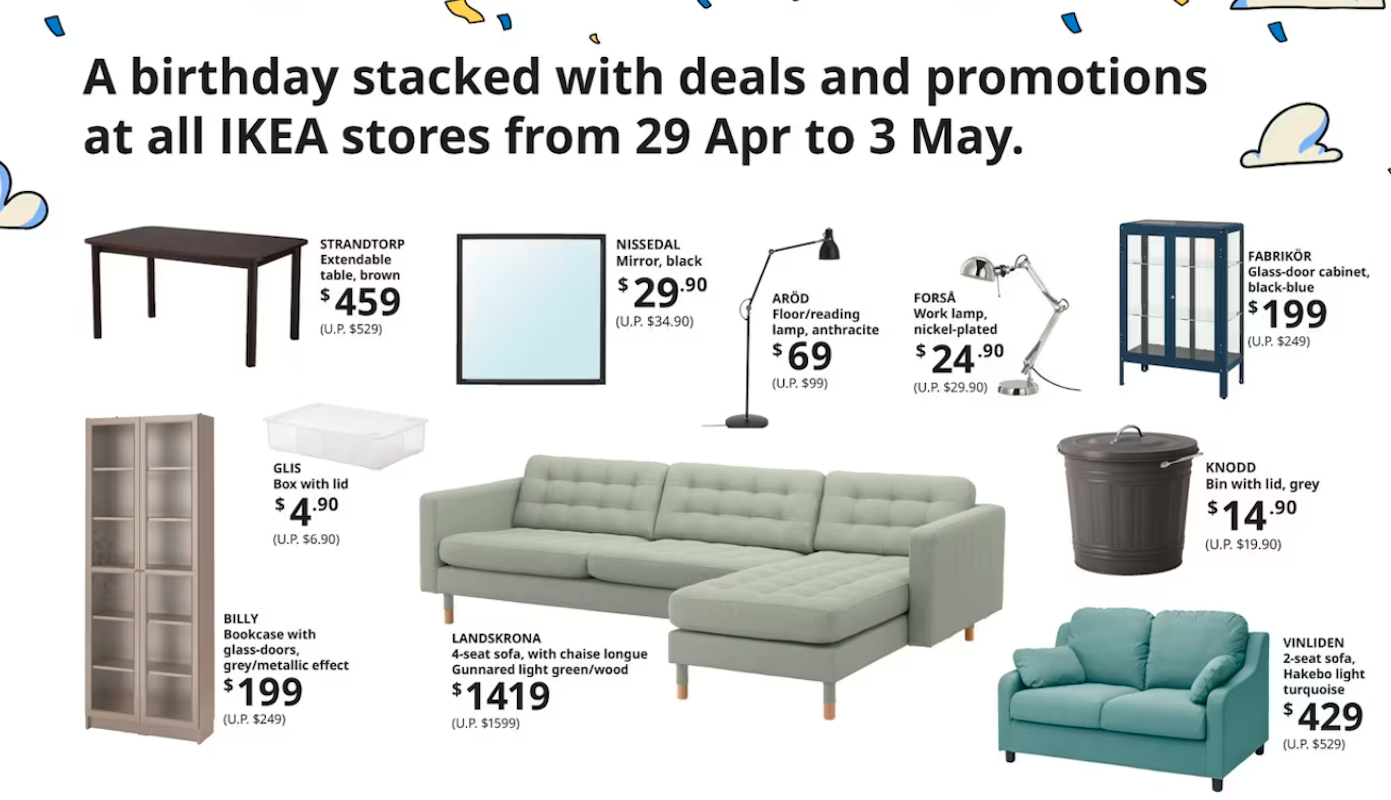 Ikea Jurong Has Special Offers For Its 1st Birthday Including Free